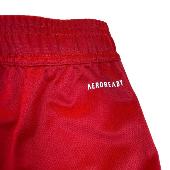 Adidas Mens Red Polyester Tapered Athletic Pants Aeroready Slim Fit Size S - New - Picture 8 of 14